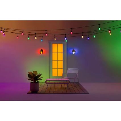WiZ - LED RGBW Iluminação de parede exterior com regulação LED/9,5W/230V 2700-5000K IP44 Wi-Fi