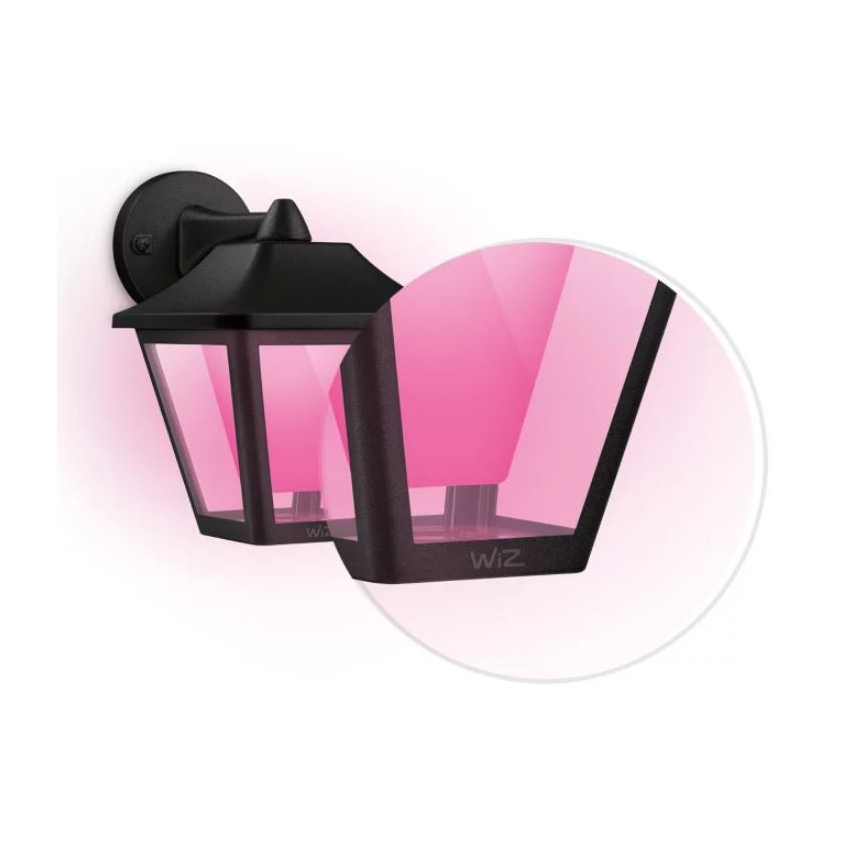 WiZ - LED RGBW Iluminação de parede exterior com regulação LED/9,5W/230V 2700-5000K IP44 Wi-Fi