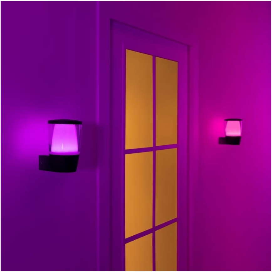 WiZ - LED RGBW Iluminação de parede exterior com regulação ELPAS LED/8,5W/230V 2700–5000K IP44 Wi-Fi
