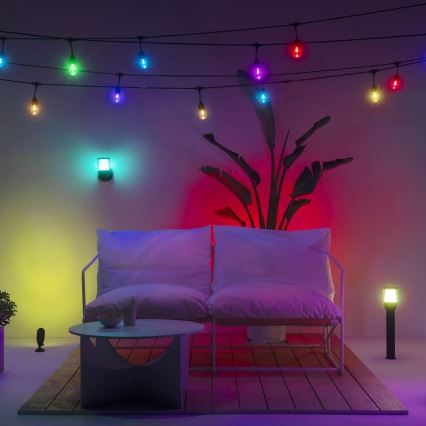 WiZ - Conjunto de extensão LED RGBW Regulação exterior candeeiro ELPAS LED/3,6W/12V 2700-5000K IP65 Wi-Fi