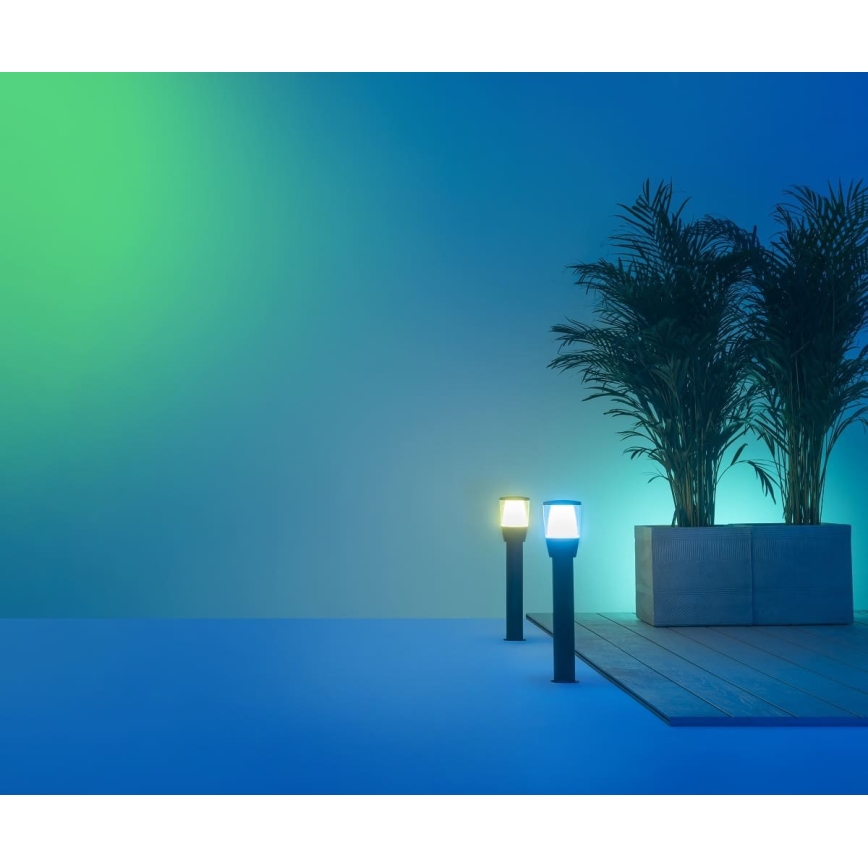 WiZ - Conjunto de extensão LED RGBW Regulação exterior candeeiro ELPAS LED/3,6W/12V 2700-5000K IP65 Wi-Fi
