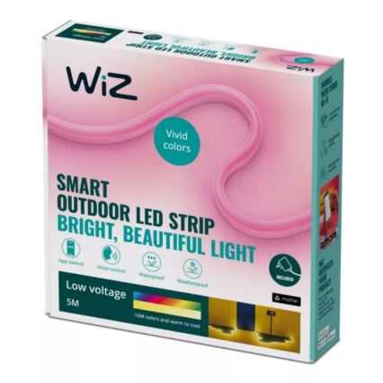 WiZ - LED RGBW Regulação exterior tira 5m LED/24W/230V 2700-5000K Wi-Fi IP65