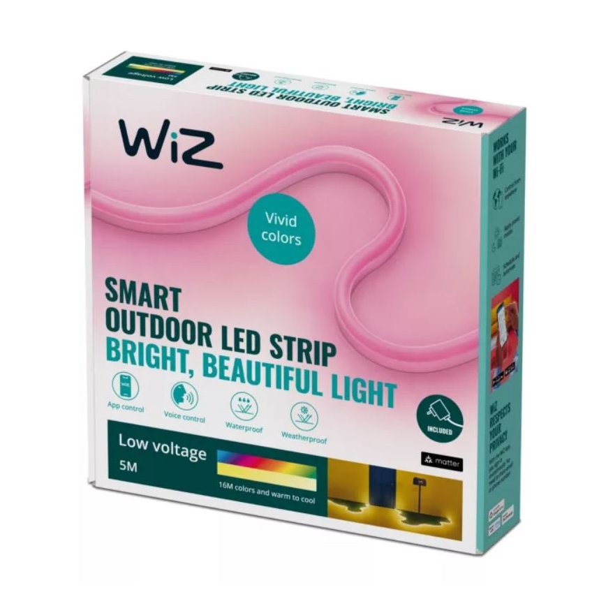 WiZ - LED RGBW Regulação exterior tira 5m LED/24W/230V 2700-5000K Wi-Fi IP65