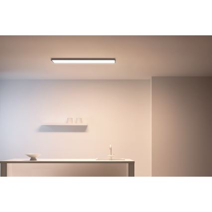 WiZ - Painel LED com regulação SUPERSLIM LED/36W/230V 2700-6500K Wi-Fi preto