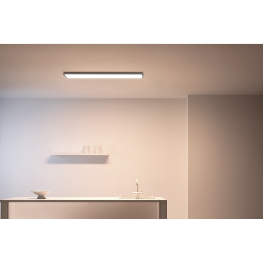 WiZ - Painel LED com regulação SUPERSLIM LED/36W/230V 2700-6500K Wi-Fi preto