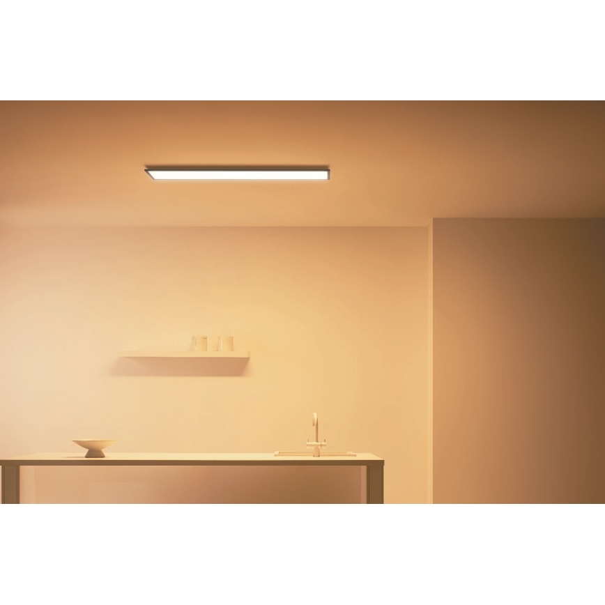 WiZ - Painel LED com regulação SUPERSLIM LED/36W/230V 2700-6500K Wi-Fi preto
