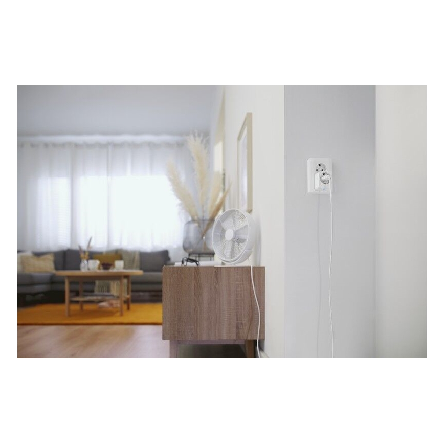 WiZ - Tomada inteligente E 2300W + medidor de potência Wi-Fi