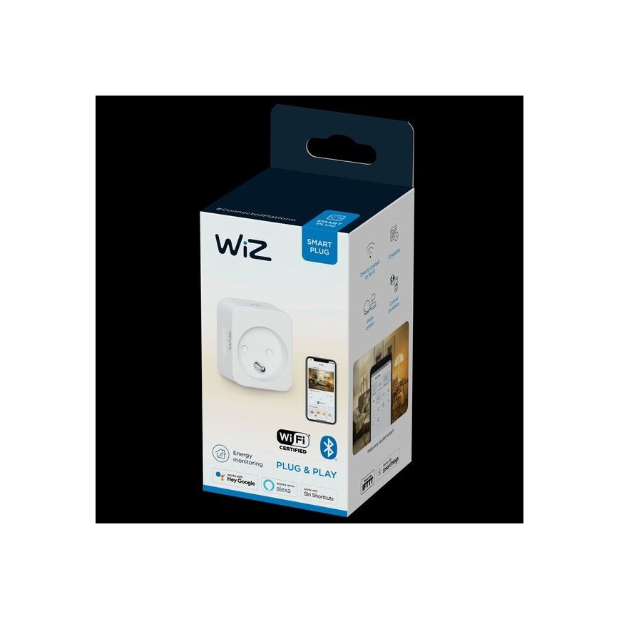 WiZ - Tomada inteligente E 2300W + medidor de potência Wi-Fi
