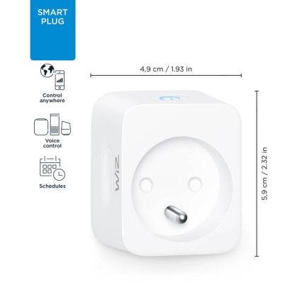 WiZ - Tomada inteligente E 2300W Wi-Fi