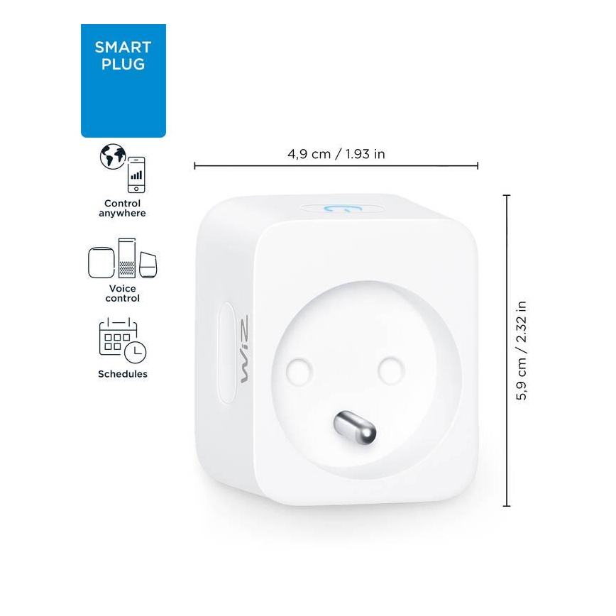 WiZ - Tomada inteligente E 2300W Wi-Fi