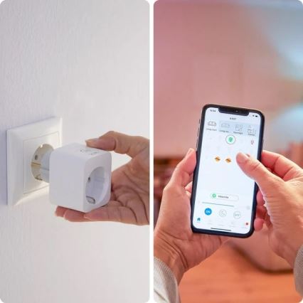 WiZ - Tomada inteligente F 2300W Wi-Fi SCHUKO