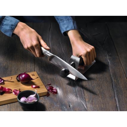 WMF - Afiador de facas GOURMET 22,3 cm preto/aço inoxidável