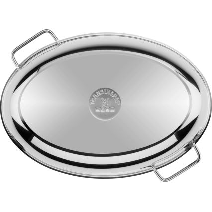 WMF - Assadeira oval com tampa  41x28,5 x18 cm aço inoxidável