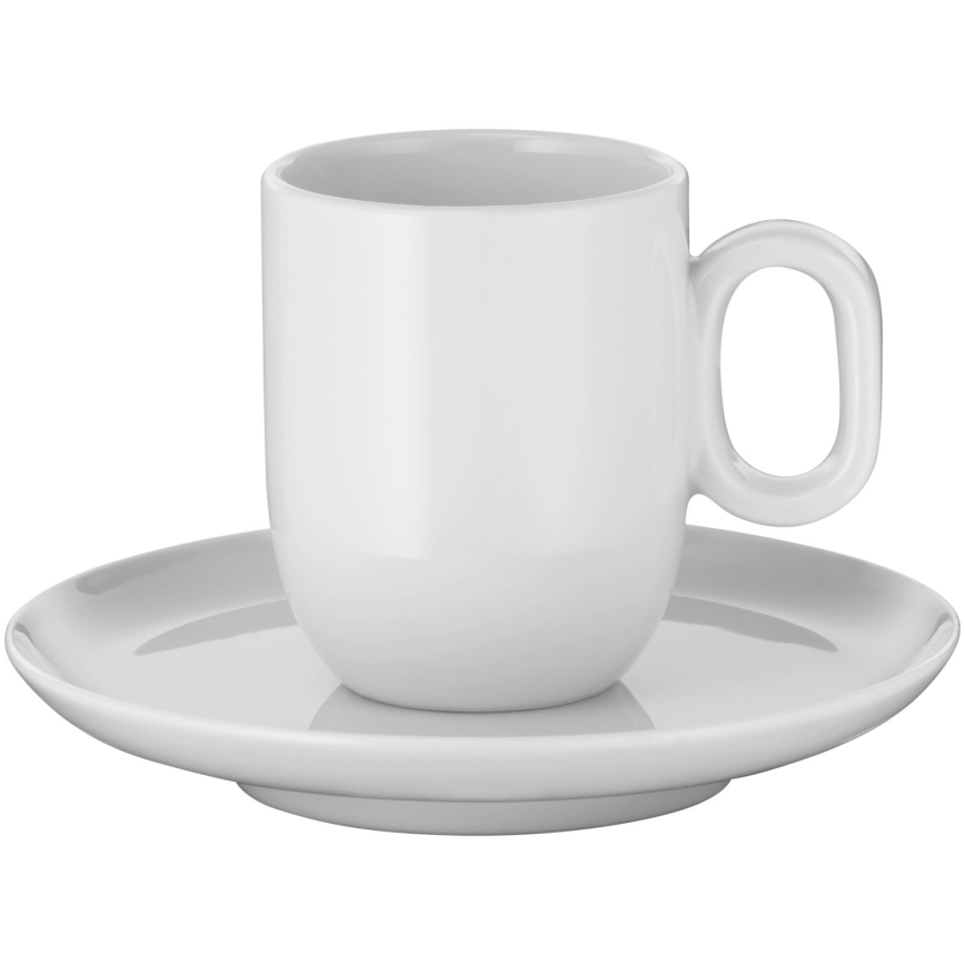 WMF - CONJUNTO 2x Chávenas de café expresso com pires BARISTA branco