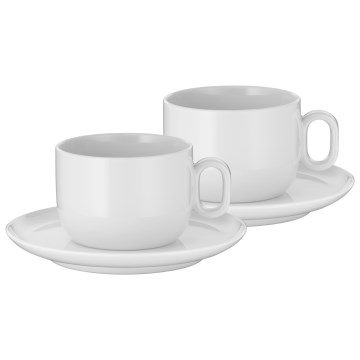 WMF - CONJUNTO 2x Chávenas para cappuccino com um pires BARISTA 160 ml branco