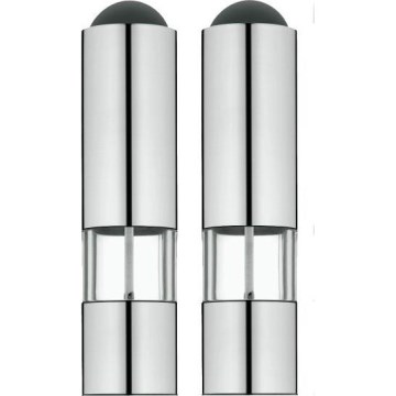 WMF - CONJUNTO 2x Moedores de especiarias elétrico 6xAAA aço inoxidável