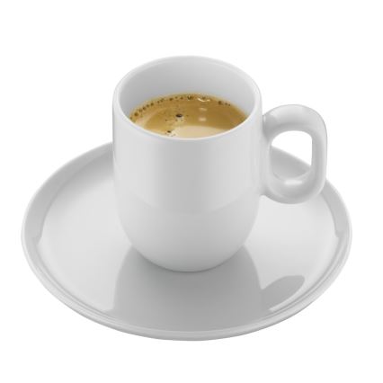 WMF - CONJUNTO 2x Xícara de espresso com pires BARISTA branco