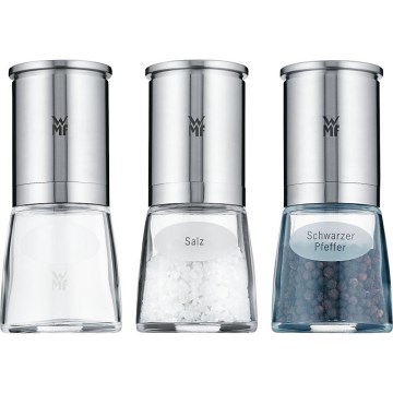 WMF - CONJUNTO 3x Moedores de especiaria DE LUXE aço inoxidável