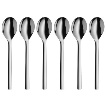 WMF - CONJUNTO 6x Colheres de café NUOVA aço inoxidável