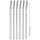 WMF - CONJUNTO 6x Palhinhas em aço inoxidável BARIC + escova de limpeza