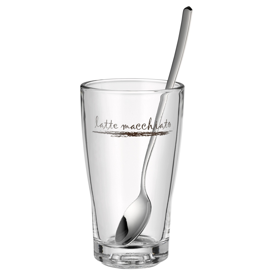 WMF - Conjunto de chávenas e colheres para latte macchiato CLEVER & MORE 6 unid.