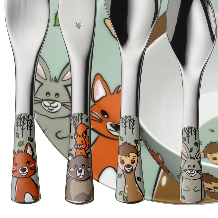 WMF - Conjunto de talheres e loiça para crianças FOREST FRIENDS 6unid.