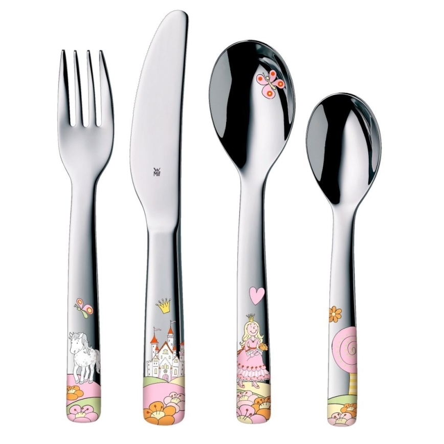 WMF - Conjunto de talheres e loiça para crianças Princesa Anneli 6unid.