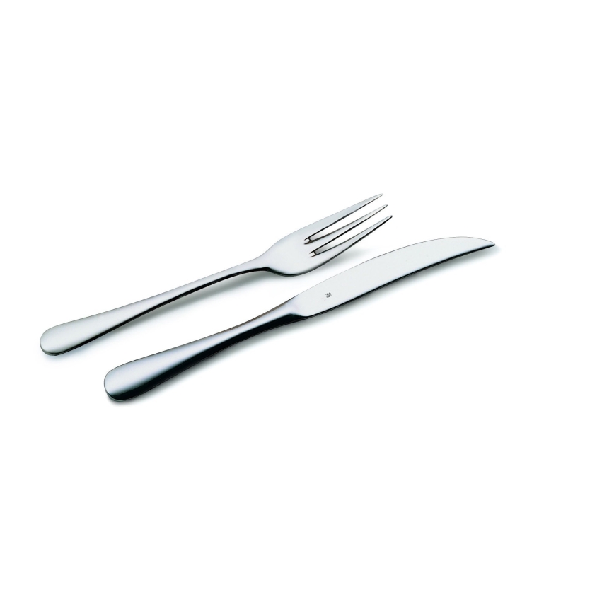 WMF - Conjunto de talheres para carne numa caixa de madeira 12ks