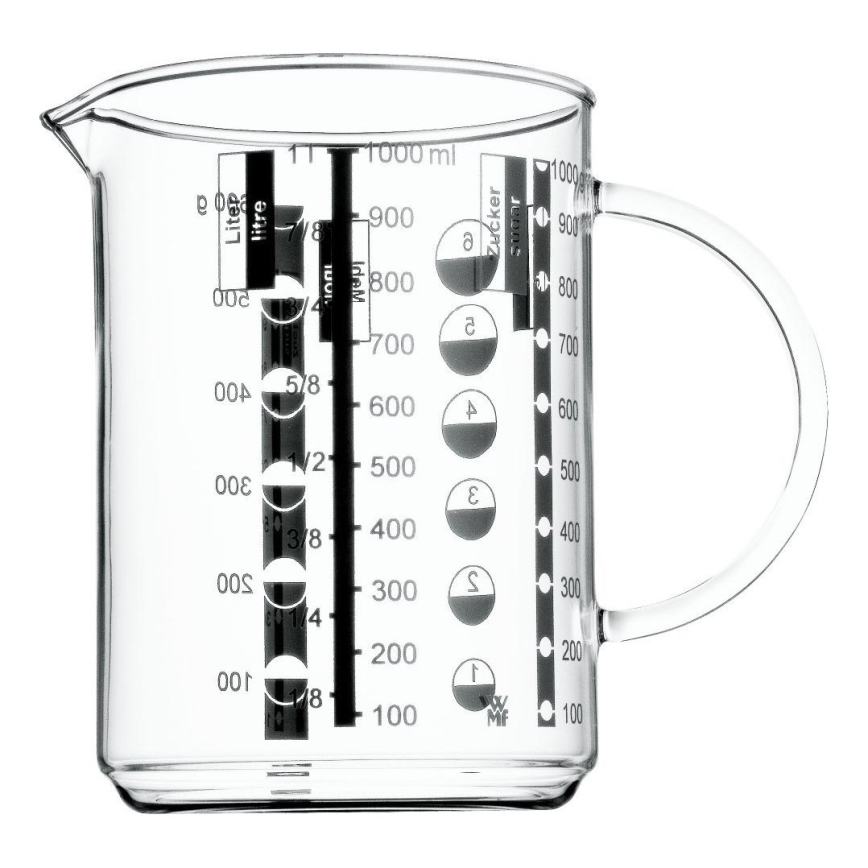 WMF - Copo de medição em vidro GOURMET 1l