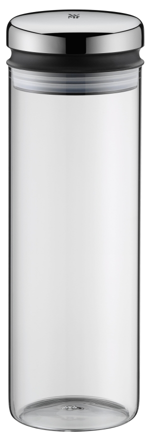 WMF - Frasco de vidro para alimentos DEPOT 1,5l aço inoxidável