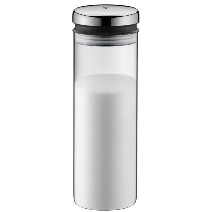 WMF - Frasco de vidro para alimentos DEPOT 1,5l aço inoxidável