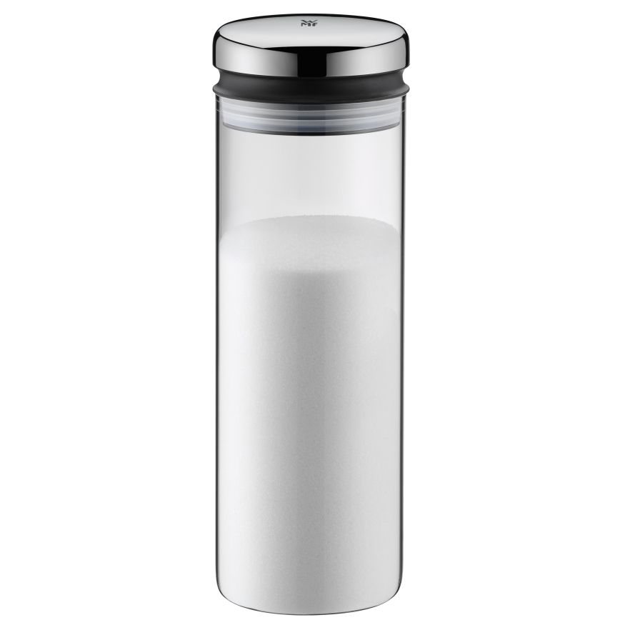WMF - Frasco de vidro para alimentos DEPOT 1,5l aço inoxidável