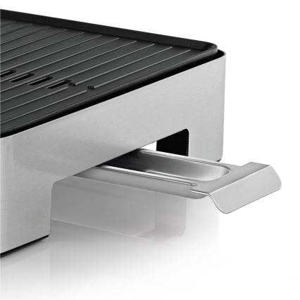 WMF - Grelhador elétrico de mesa QUADRO LONO 1250W/230V aço inoxidável