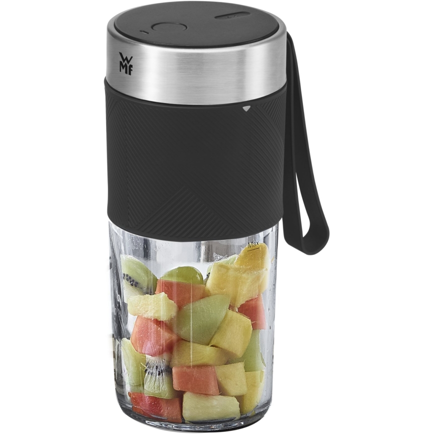 WMF - Liquidificador de viagem KITCHENminis 50W/7,4V 1200 mAh aço inoxidável