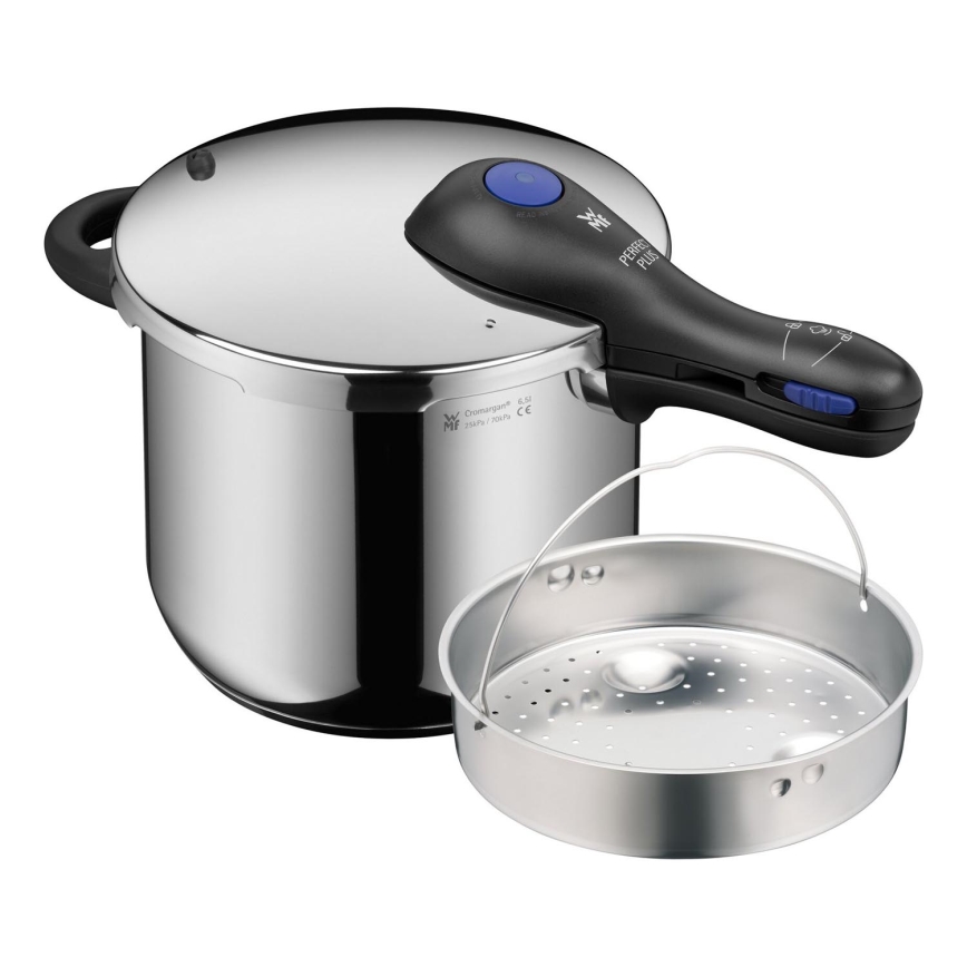 WMF - Panela de pressão 6,5 l + colocar PERFECT PLUS aço inoxidável