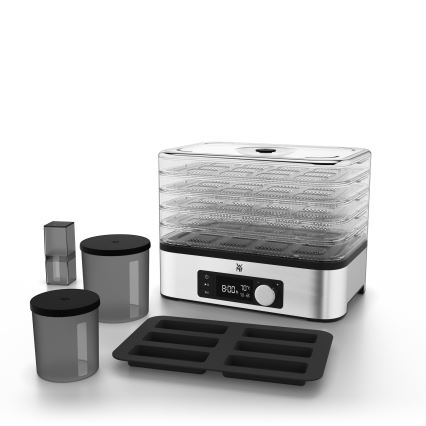 WMF - Secador para alimentos com termoregulação KITCHENminis 220W/230V aço inoxidável