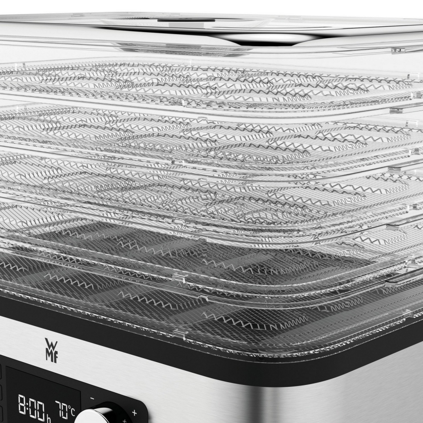 WMF - Secador para alimentos com termoregulação KITCHENminis 220W/230V aço inoxidável