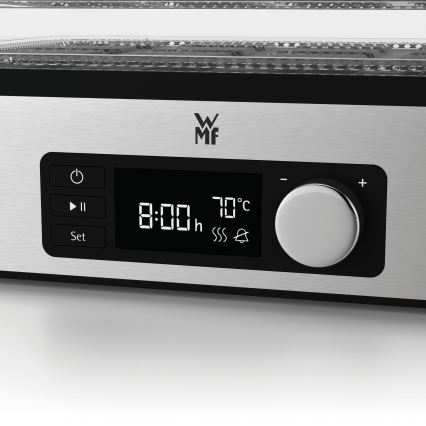 WMF - Secador para alimentos com termoregulação KITCHENminis 220W/230V aço inoxidável