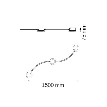 Wofi 10184 - Foco LED com regulação LIMA 3xLED/7W/230V 3000K