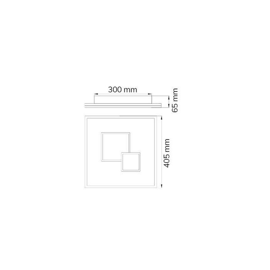 Wofi 11247 - Iluminação de teto LED com regulação NADRA LED/27W/230V