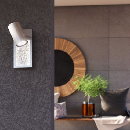 Wofi 11589 - Foco de parede LED BALI 1xGU10/5W/230V + LED/6W/230V