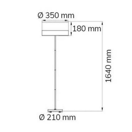 Wofi 11765 - Candeeiro de chão DAVIE 1xE27/40W/230V