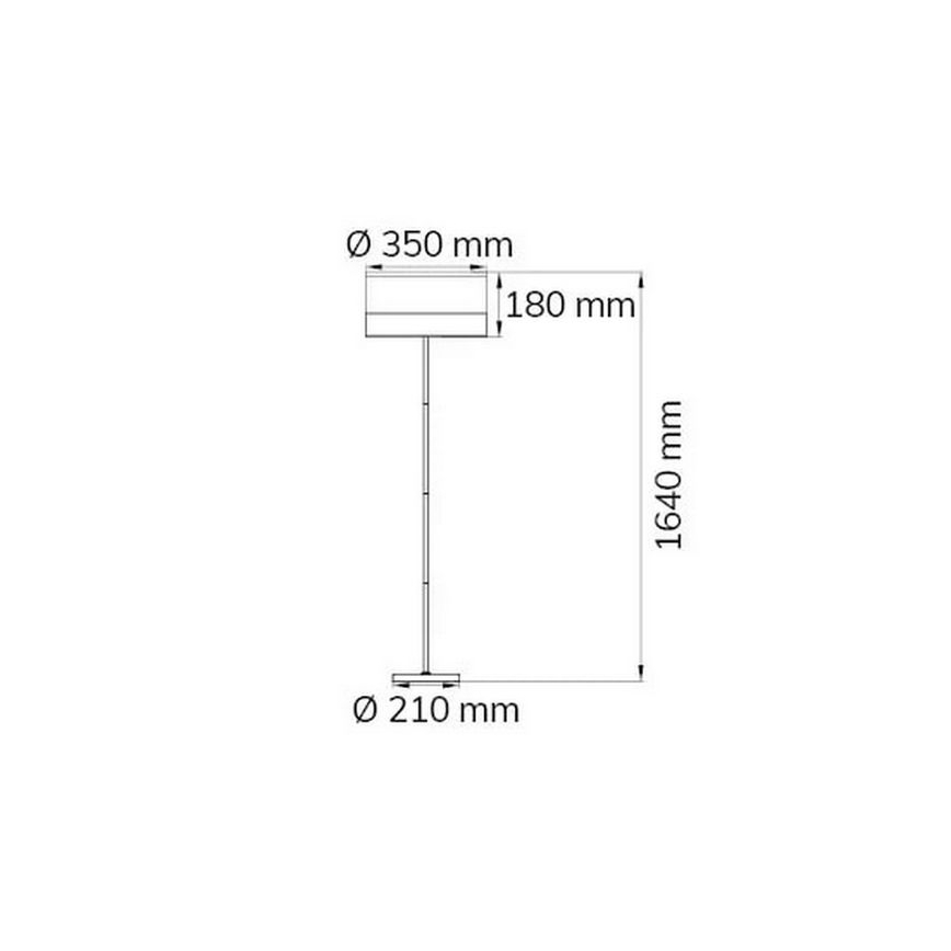 Wofi 11765 - Candeeiro de chão DAVIE 1xE27/40W/230V