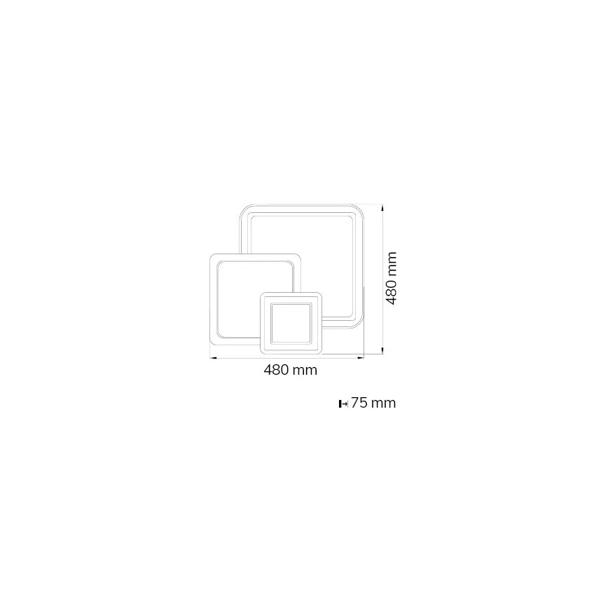 Wofi 11860 - Iluminação de teto LED com regulação MOLA LED/36W/230V 3000-5500K + controlo remoto