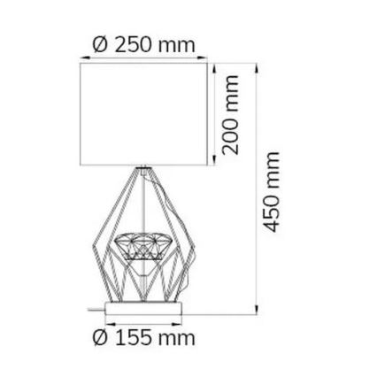 Wofi 11977 - Candeeiro de mesa LED com regulação AMY LED/10W/230V