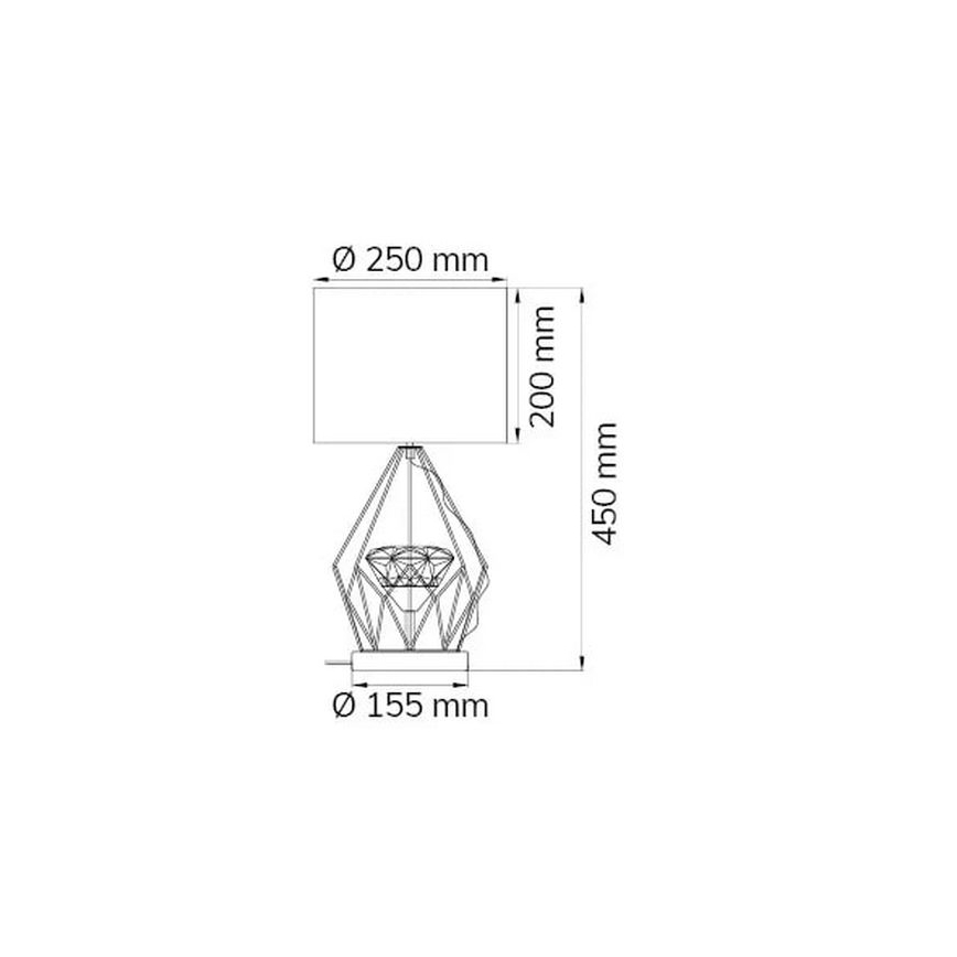 Wofi 11977 - Candeeiro de mesa LED com regulação AMY LED/10W/230V