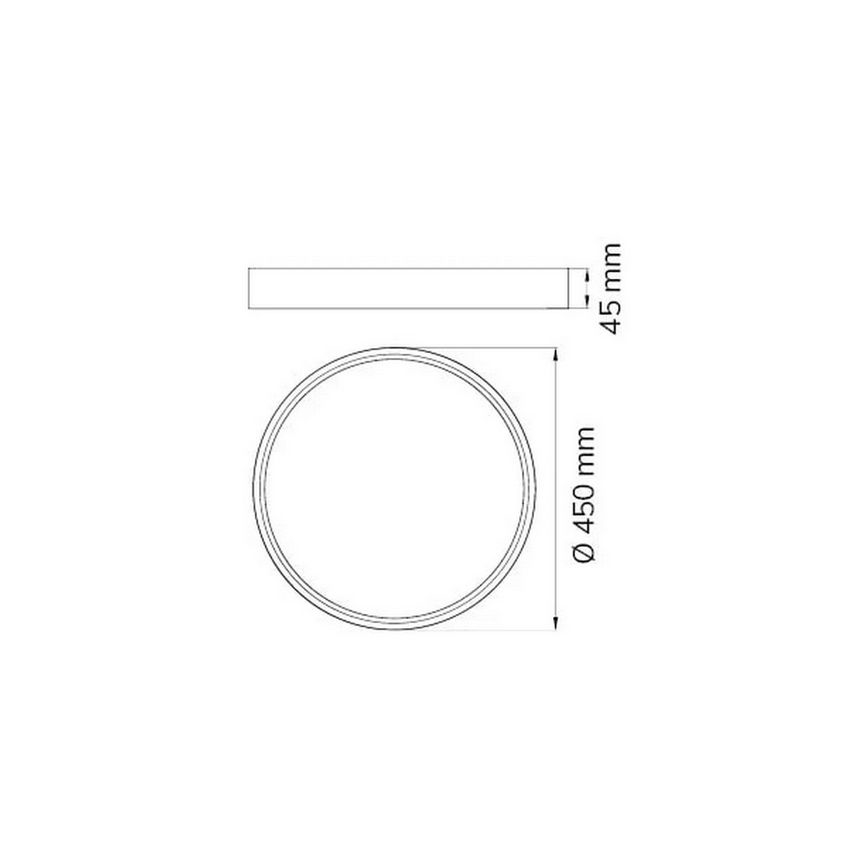 Wofi 12055 - Iluminação de teto LED com regulação DUBAI LED/27,5W/230V branco
