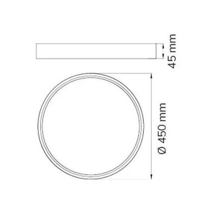 Wofi 12056 - Iluminação de teto LED com regulação DUBAI LED/27,5W/230V antracite