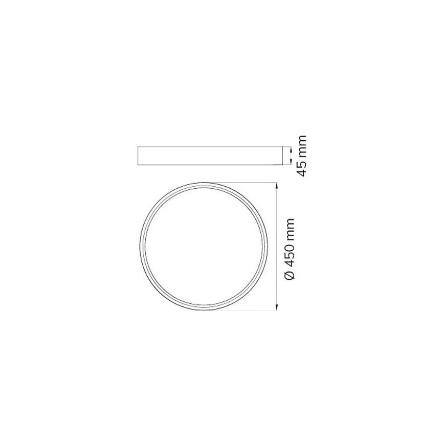 Wofi 12056 - Iluminação de teto LED com regulação DUBAI LED/27,5W/230V antracite