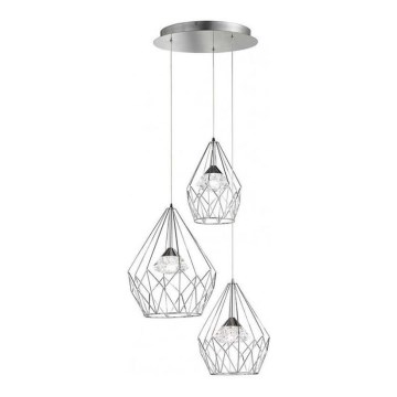 Wofi 12067 - Candelabro suspenso LED com regulação AMY 3xLED/8W/230V